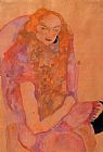 Woman with Long Hair by Egon Schiele